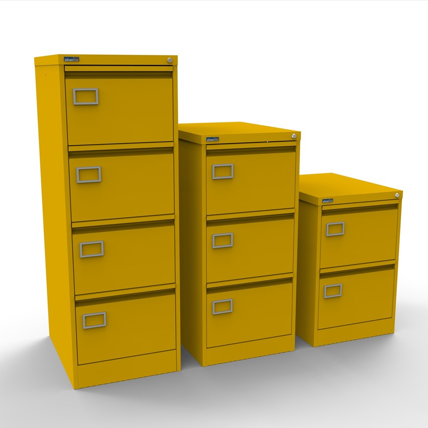 Yellow deals metal cabinet