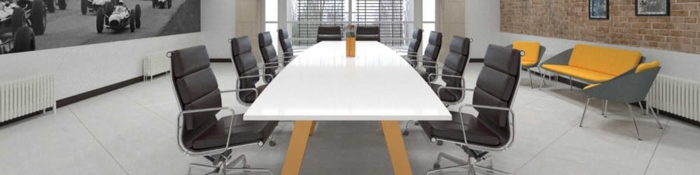 Used Boat Shaped Meeting Tables Banner