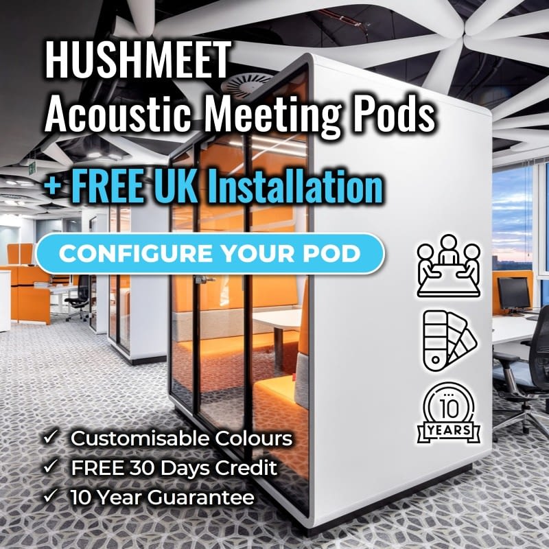 HushMeet Acoustic Meeting Pods Samll Banner