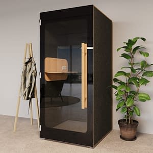 Acoustic Phone Booth Dark Front