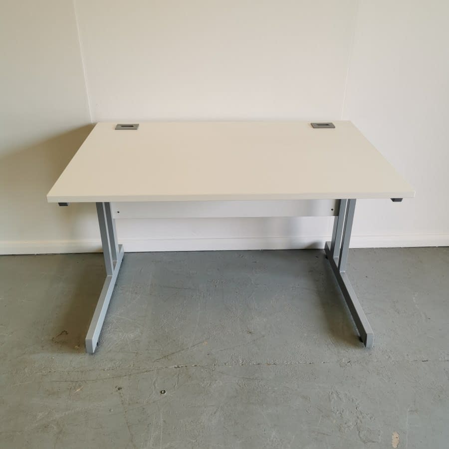 White Straight Desk - 1200w x 800d