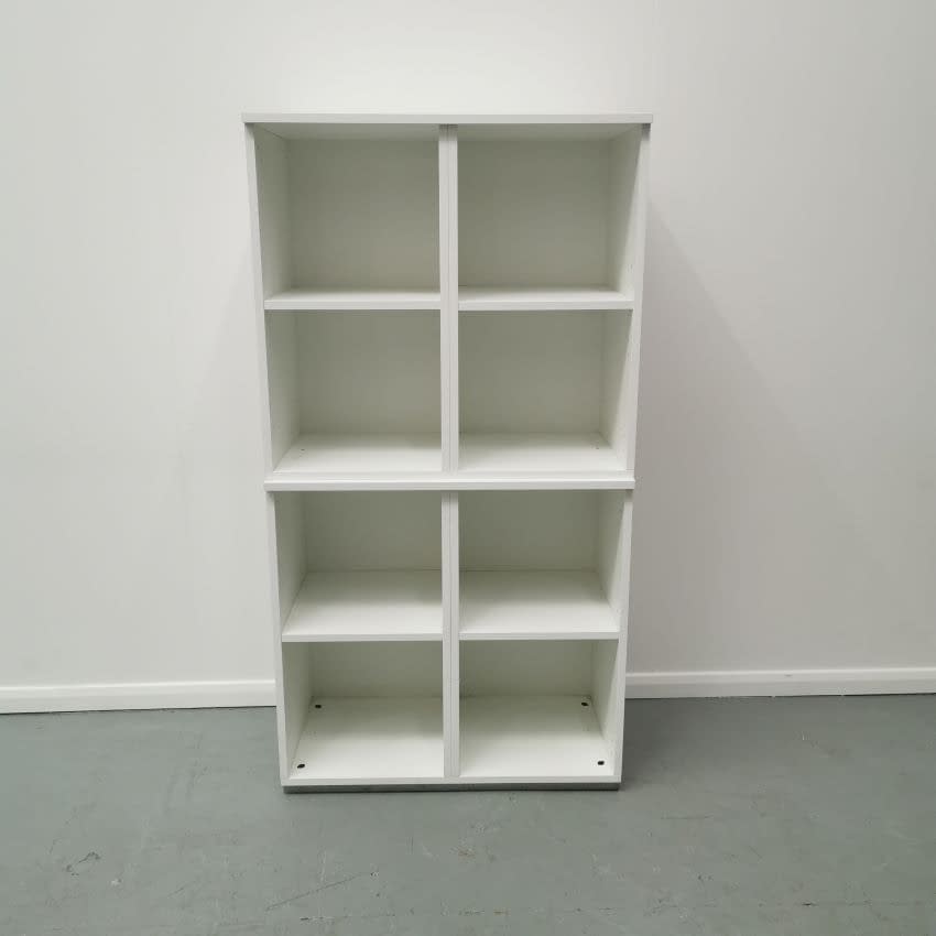 USED | White Pigeon Hole Storage | Ergo Outlet