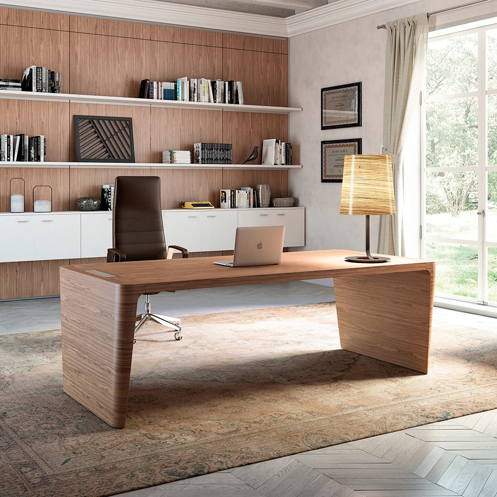 wood veneer desk